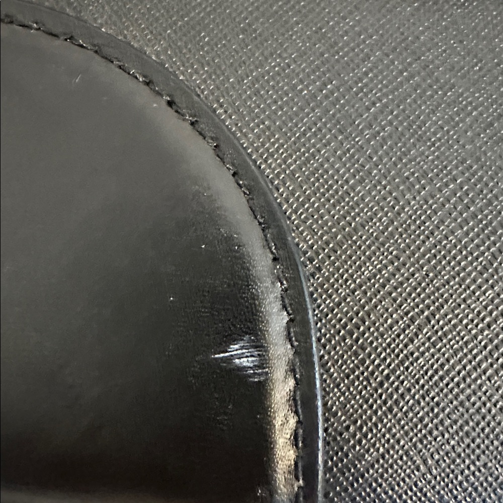 Kate Spade Bon Voyage Luggage Topper  Leather Black NWOT - Picture 7 of 7